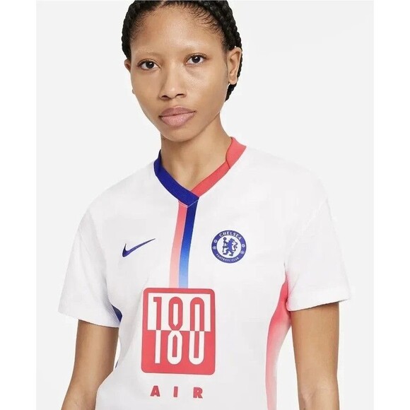 Nike EPL Chelsea FC Stadium Air Max Soccer Jersey DA2793-101 Women Medium Slim - Picture 6 of 12